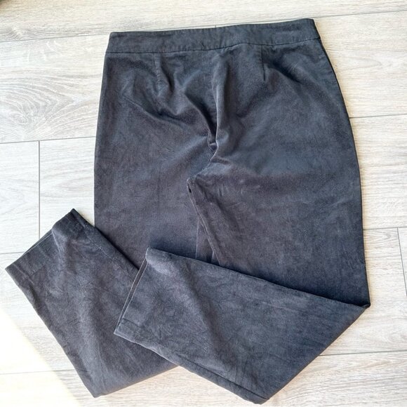 Talbots Black Curvy Slim Fit Velveteen Pants - Picture 12 of 13